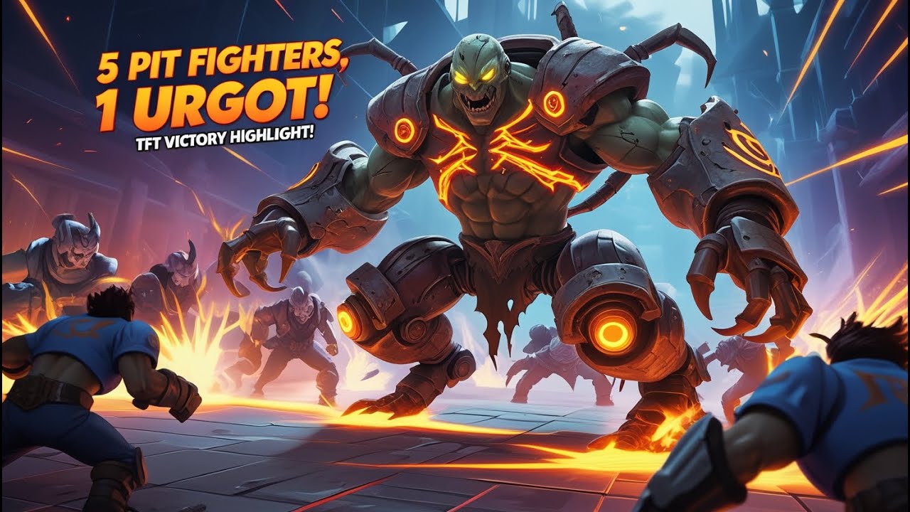 Alcony Youtube - 5 pit fighter + artillerist + conqueror + scrap | Urgot carry | TFT Win | 1st place