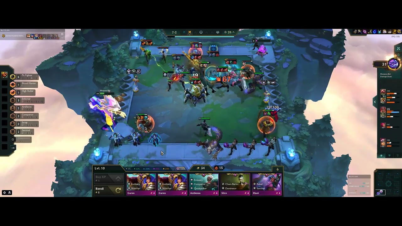 Alcony Youtube - 6 Pit Fighters + Warwick | Roll for lvl 3 Sevika | TFT Win | 1st place ranked