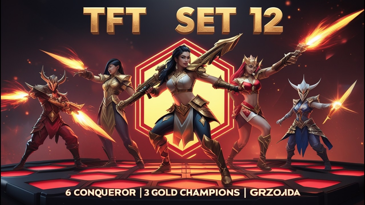 Alcony Youtube - TFT SET 12 | 6 Conqueror | 3 Gold champions | Grzojda