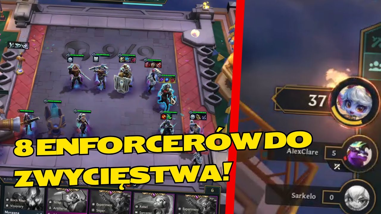 Alcony Youtube - 8 Enforcerów DO ZWYCIĘSTWA! Pełny Mecz TFT!