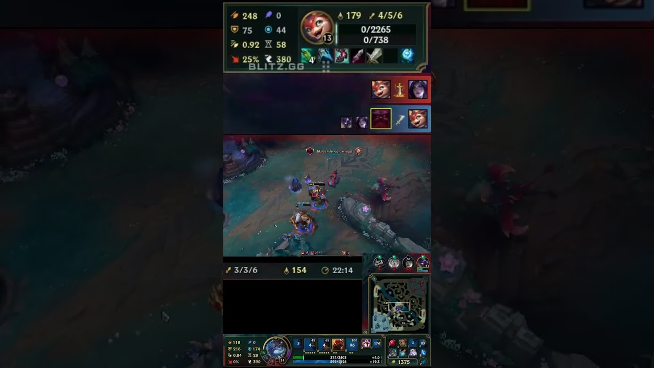 Alcony Youtube - Ornn wjeżdża w teamfight i zgarnia kluczowego killa! Full CC, zero litości! #Shorts #LoL