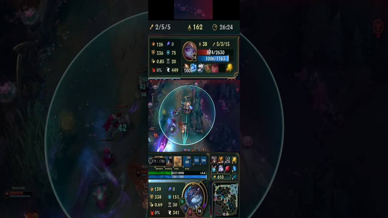 Alcony Youtube - Ta Xayah myśli, że może mnie posmyrać po rogu? Ornn pokazuje, kto tu rządzi! #Shorts #LoL