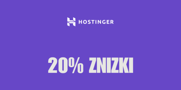Promocja 20% zniżki na hosting Hostinger