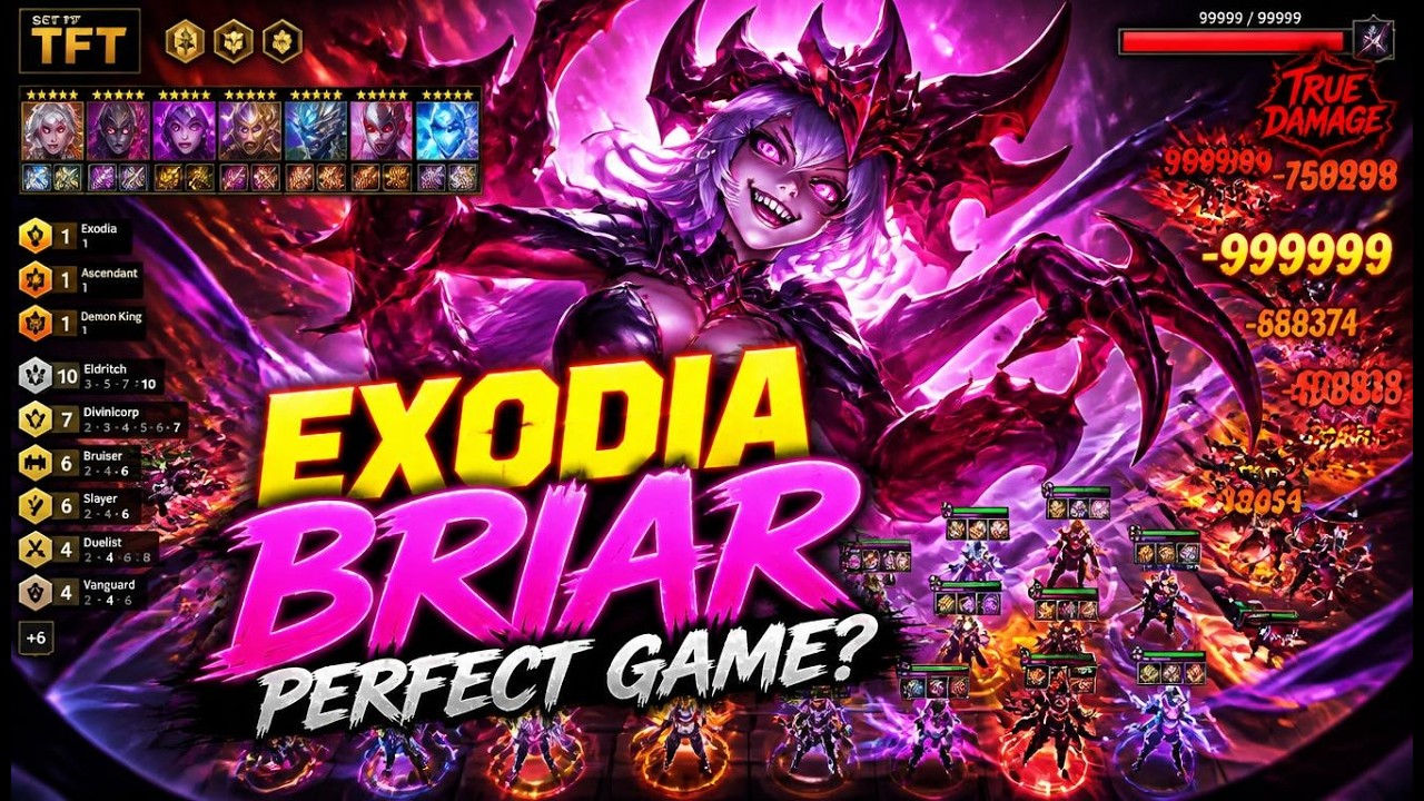 Alcony Youtube - PERFECT game into EXODIA Briar 😭 #set17 TFT